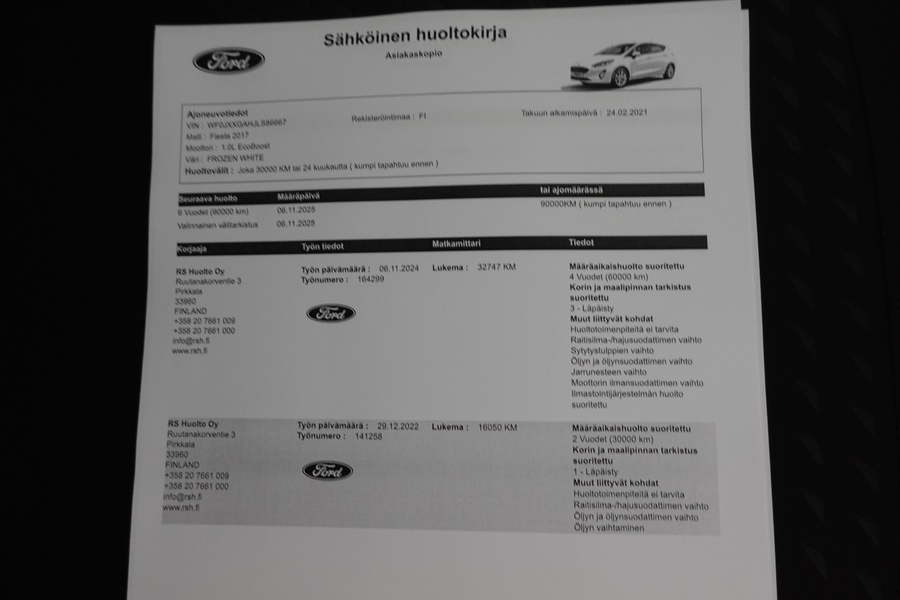Ford Fiesta vaihtoauto