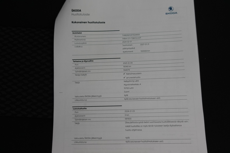 Skoda Fabia vaihtoauto