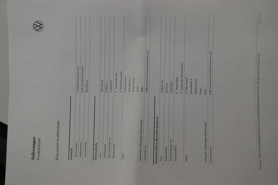 Volkswagen Golf vaihtoauto