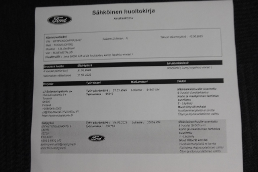 Ford Focus vaihtoauto