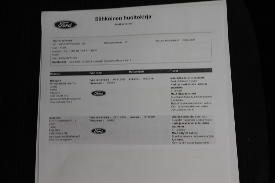 Ford Kuga vaihtoauto