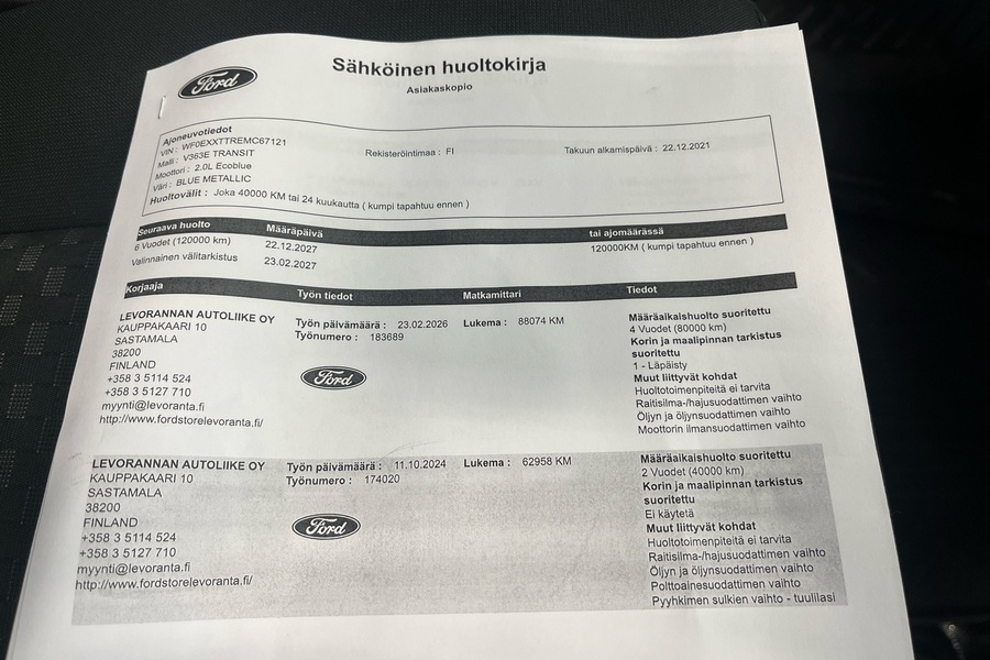 Ford Transit vaihtoauto