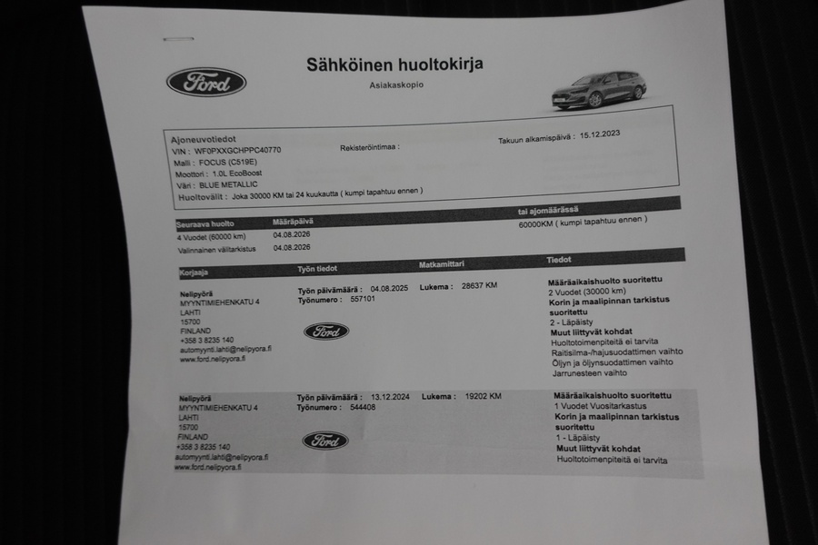 Ford Focus vaihtoauto