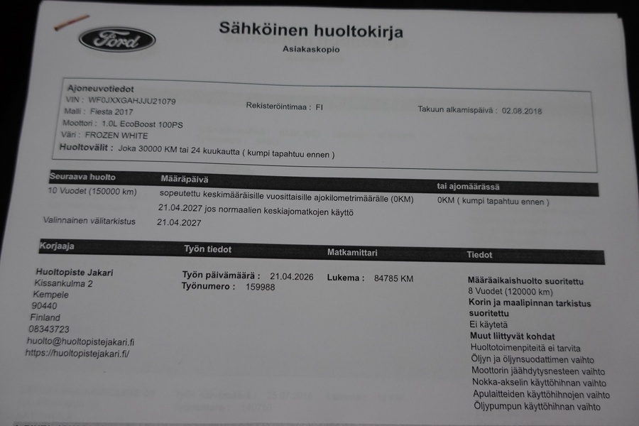 Ford Fiesta vaihtoauto