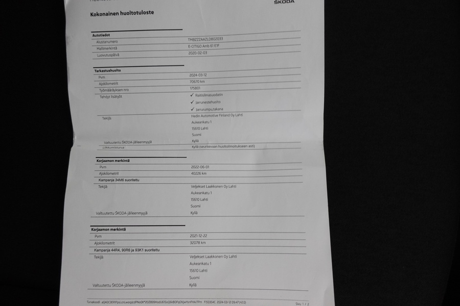 Skoda Citigo vaihtoauto