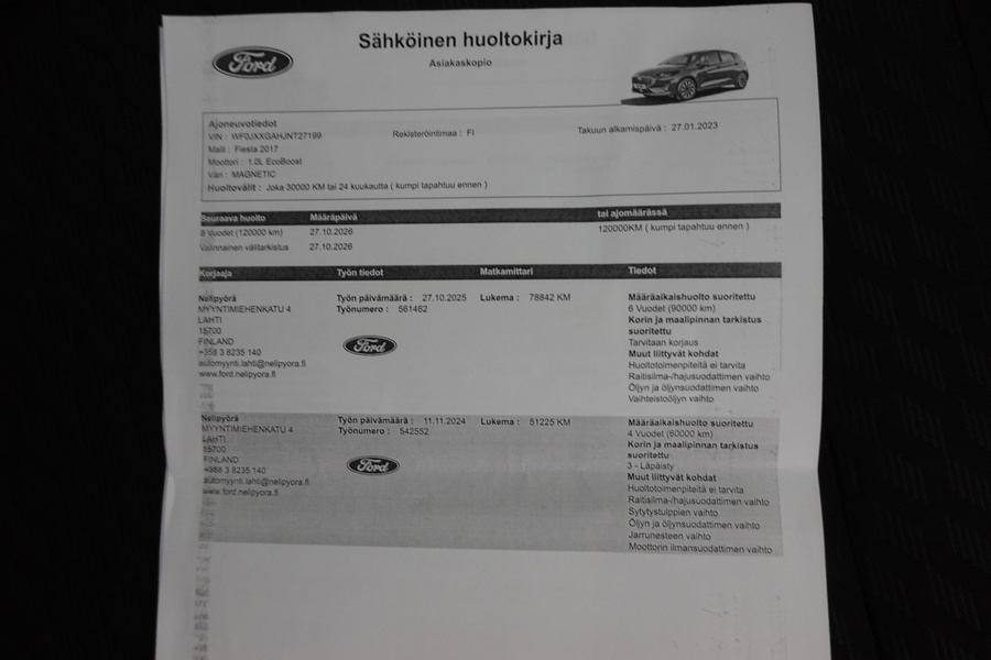 Ford Fiesta vaihtoauto