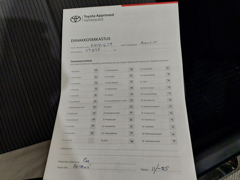 Toyota Avensis vaihtoauto