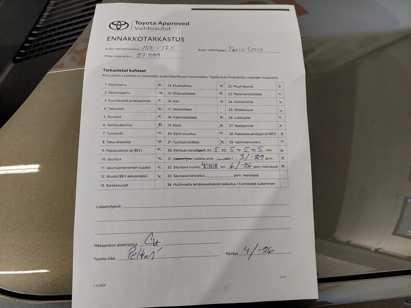 Toyota Yaris Cross vaihtoauto