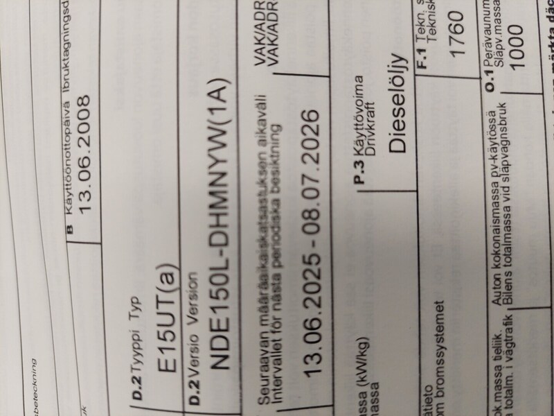 Toyota Auris vaihtoauto