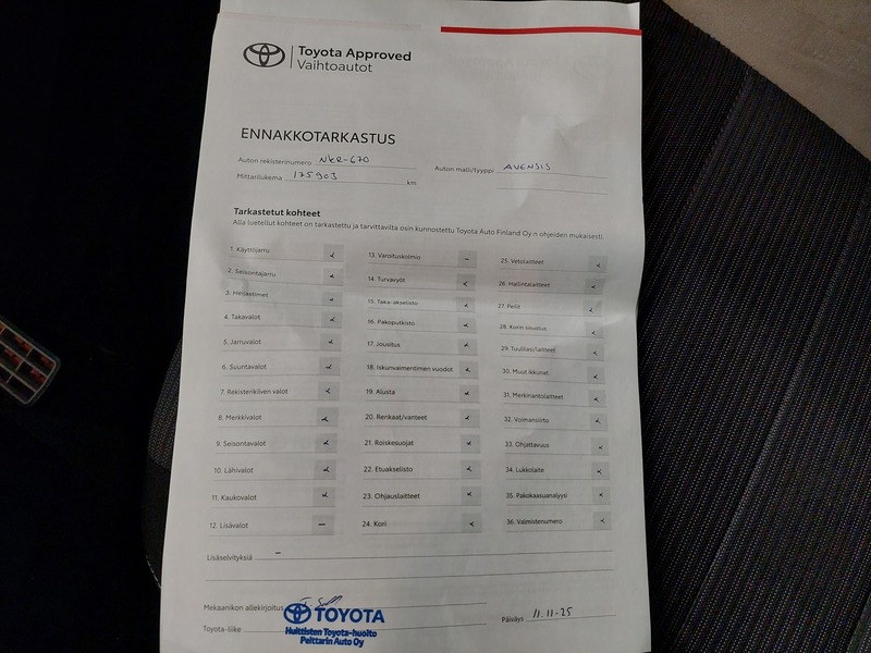 Toyota Avensis vaihtoauto