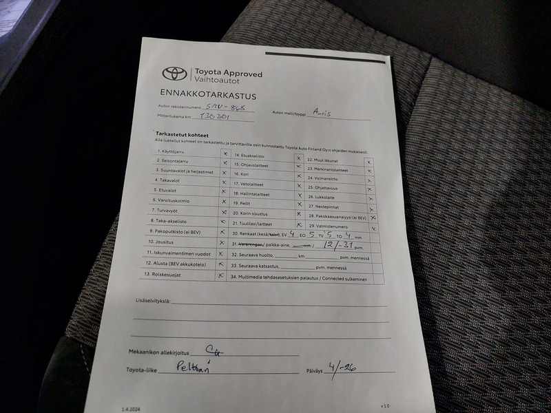 Toyota Auris vaihtoauto