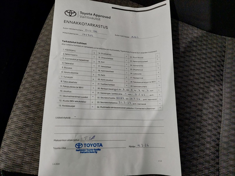 Toyota Auris vaihtoauto