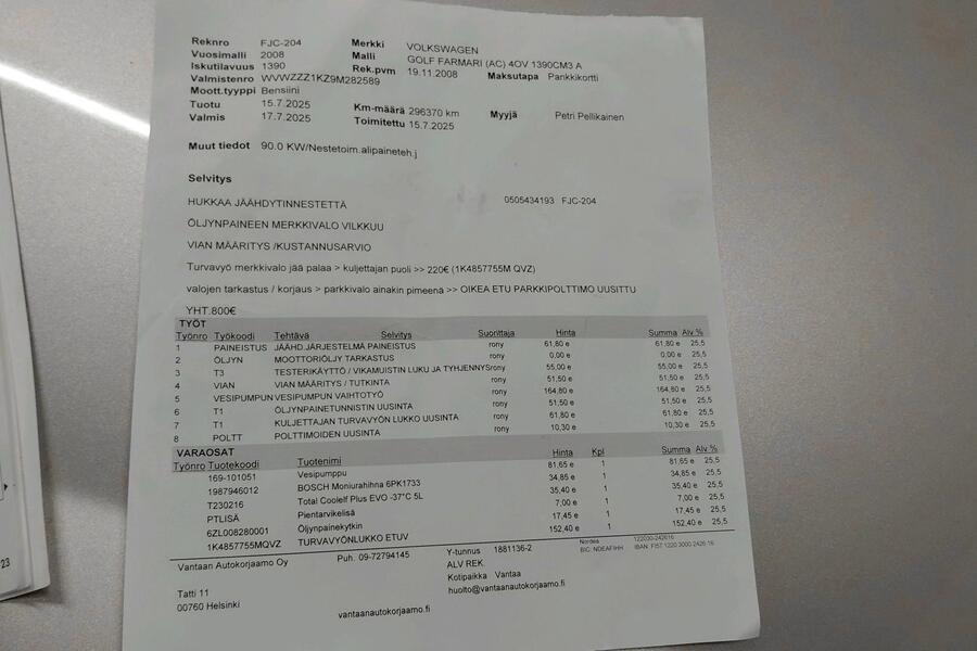 Volkswagen Golf vaihtoauto