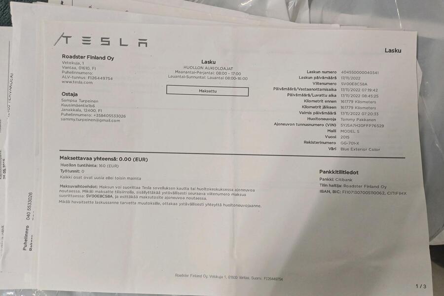 Tesla Model S vaihtoauto