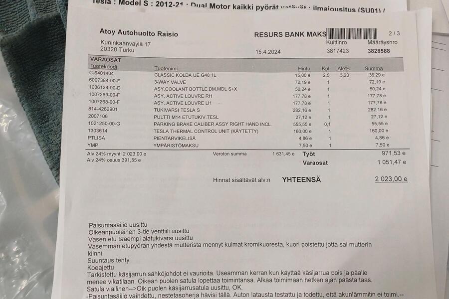 Tesla Model S vaihtoauto