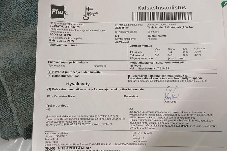 Tesla Model S vaihtoauto