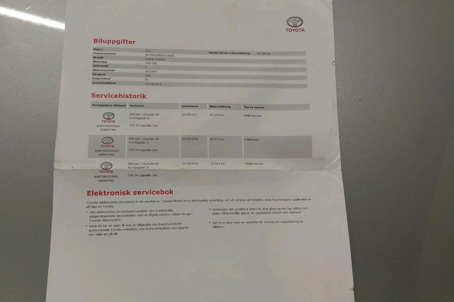 Toyota Auris vaihtoauto