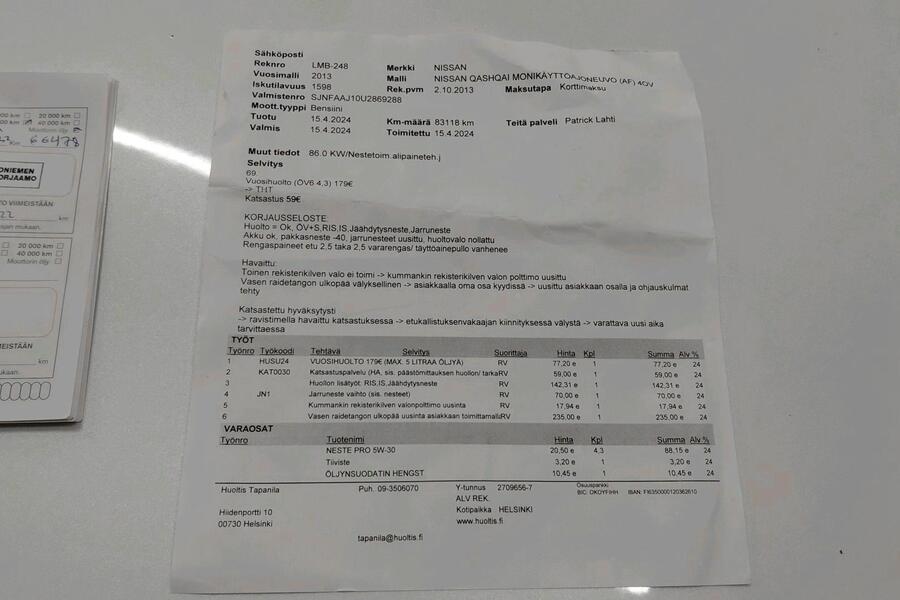 Nissan Qashqai vaihtoauto