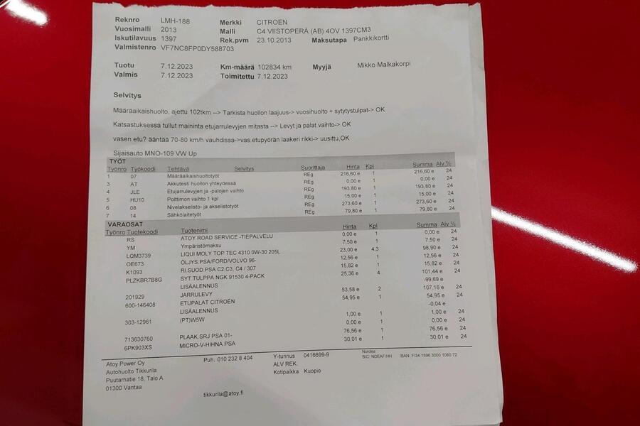 Citroën C4 vaihtoauto