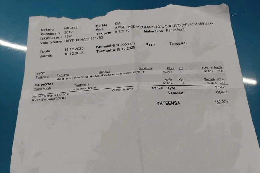 Kia Sportage vaihtoauto