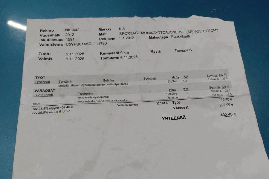 Kia Sportage vaihtoauto