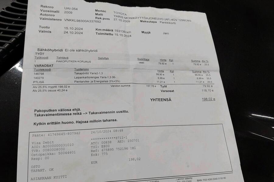 Toyota Yaris vaihtoauto