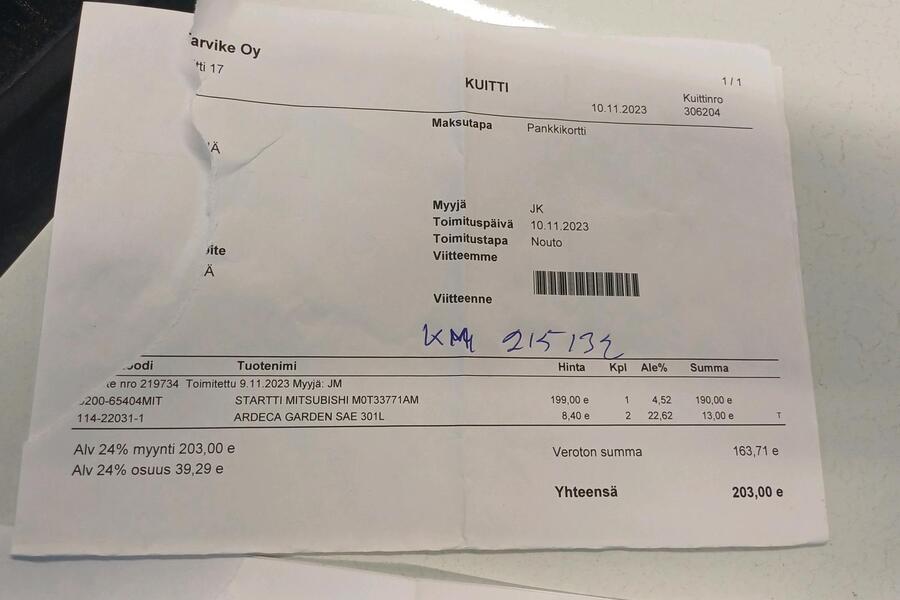 Mitsubishi ASX vaihtoauto