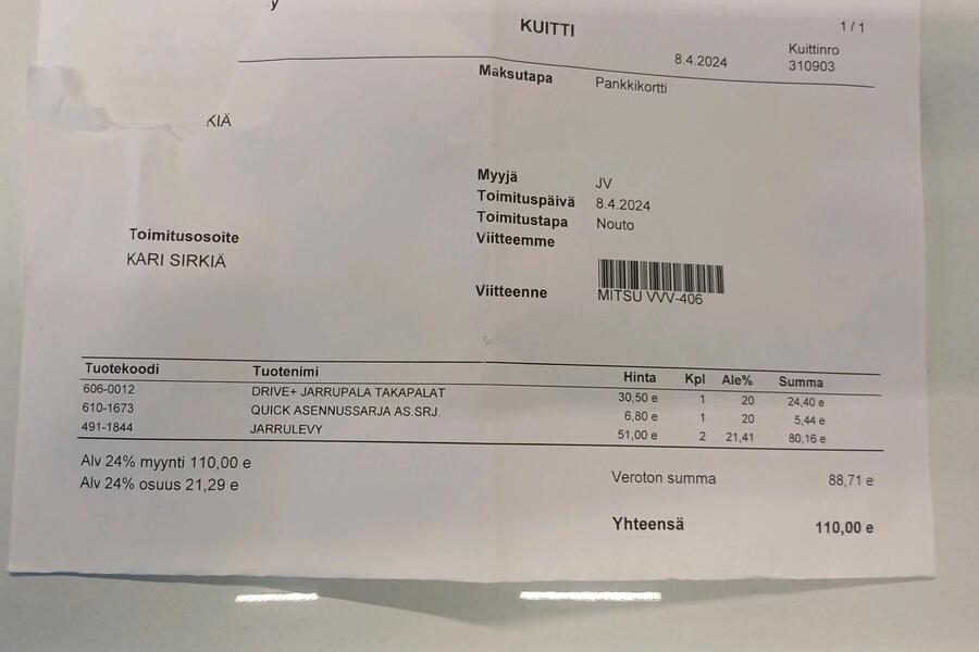 Mitsubishi ASX vaihtoauto