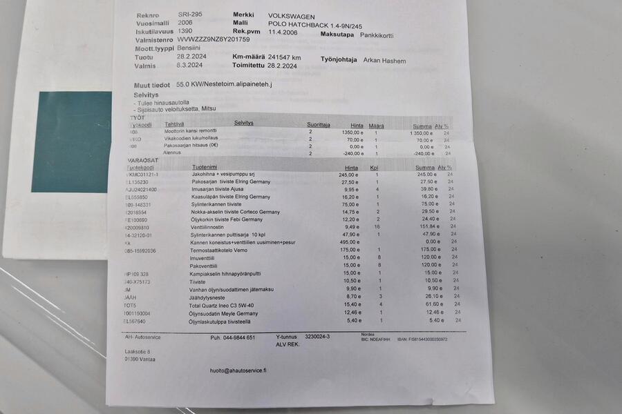 Volkswagen Polo vaihtoauto