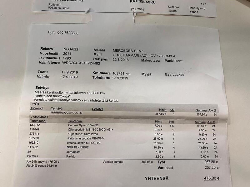 Mercedes-Benz C vaihtoauto