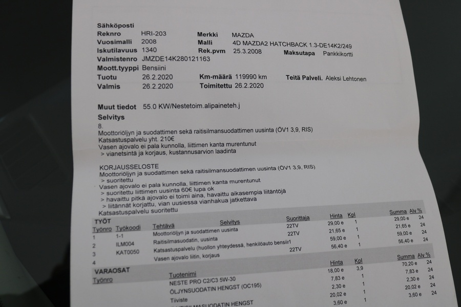Mazda 2 vaihtoauto
