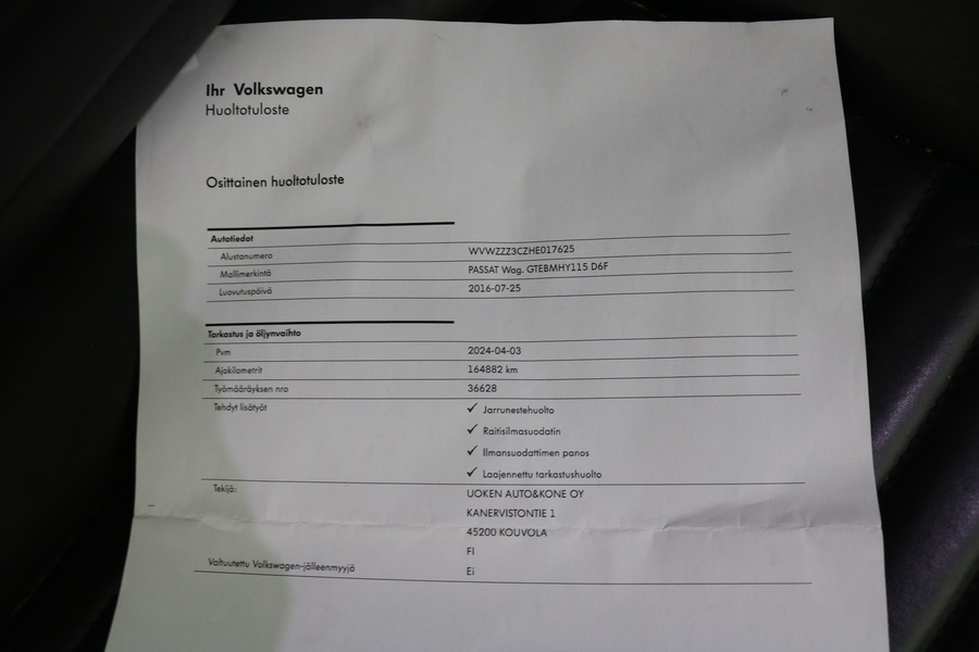 Volkswagen Passat vaihtoauto