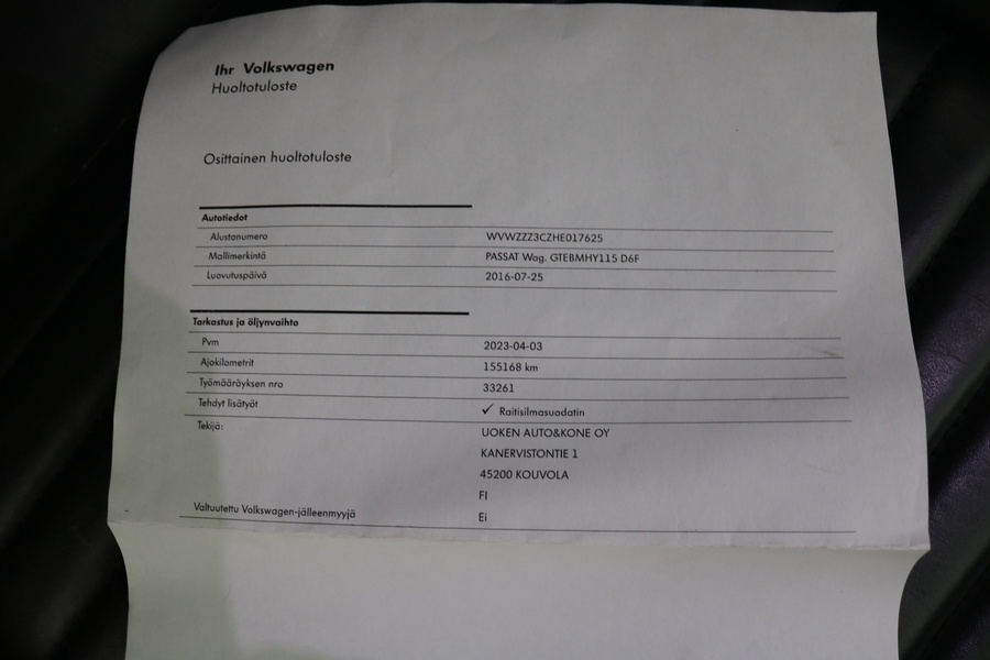 Volkswagen Passat vaihtoauto