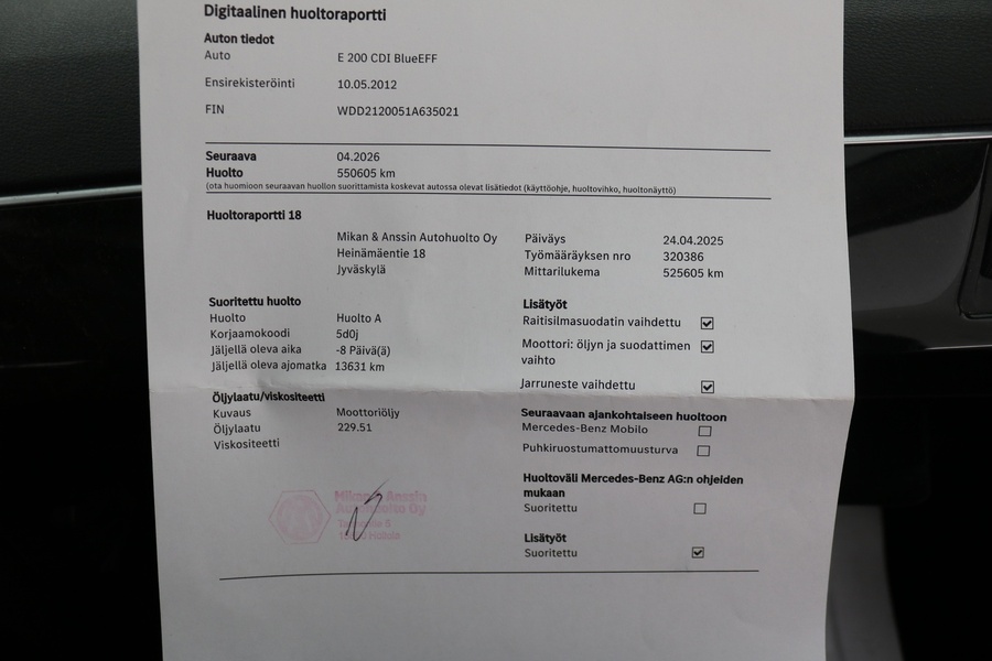 Mercedes-Benz E vaihtoauto