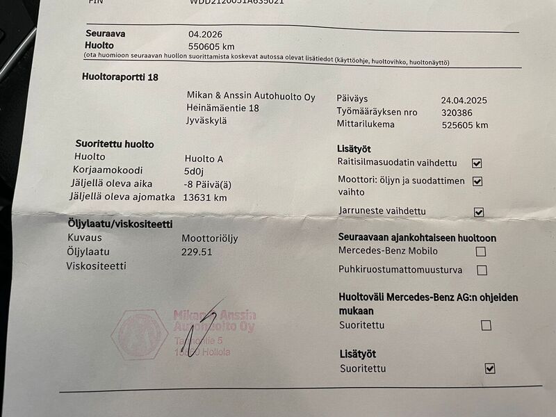 Mercedes-Benz E vaihtoauto