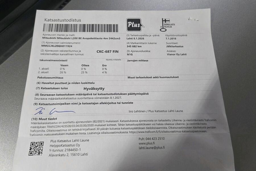 Mitsubishi L200 vaihtoauto