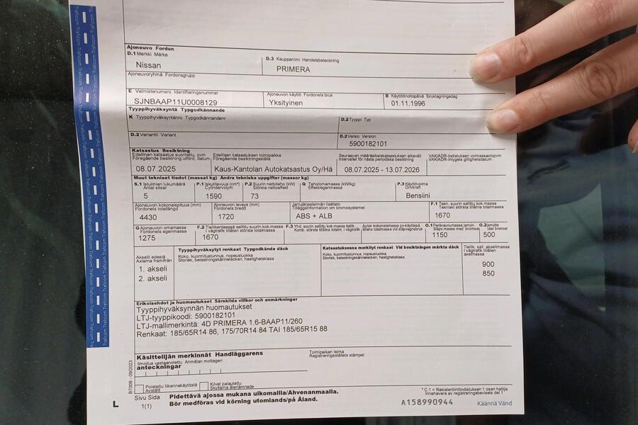 Nissan Primera vaihtoauto