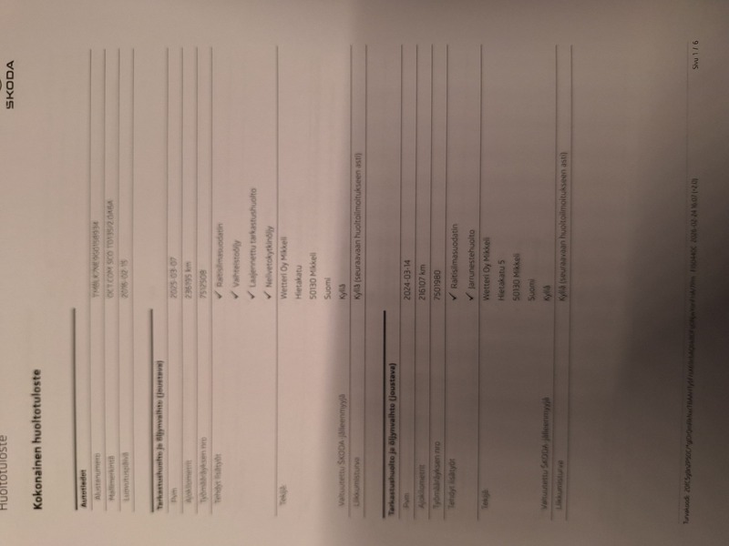 Skoda Octavia vaihtoauto