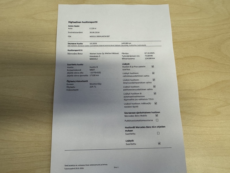 Mercedes-Benz E vaihtoauto