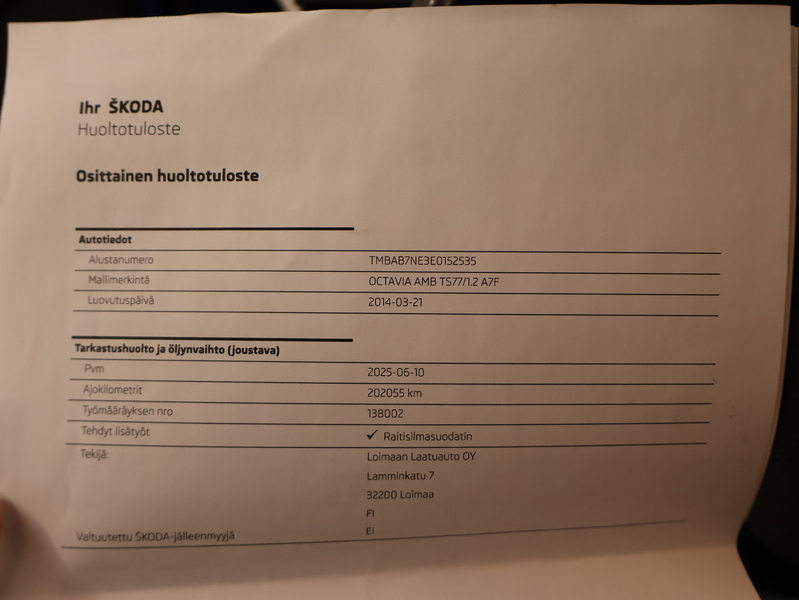 Skoda Octavia vaihtoauto