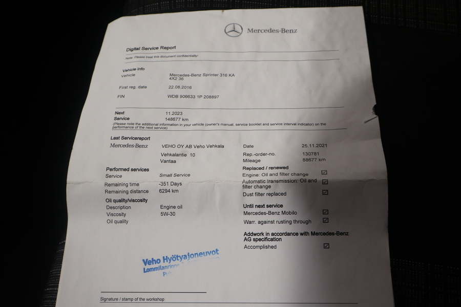 Mercedes-Benz Sprinter vaihtoauto