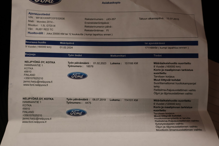 Ford Mondeo vaihtoauto