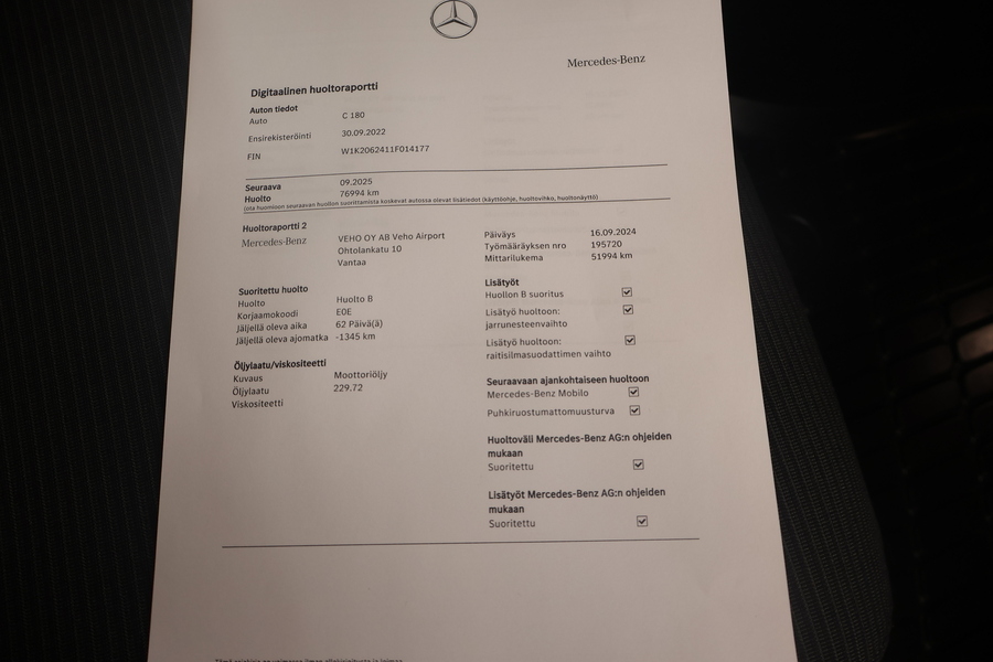 Mercedes-Benz C vaihtoauto