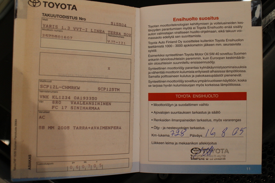 Toyota Yaris vaihtoauto