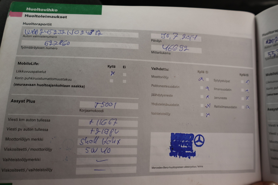 Mercedes-Benz B vaihtoauto