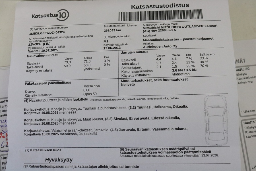 Mitsubishi Outlander vaihtoauto