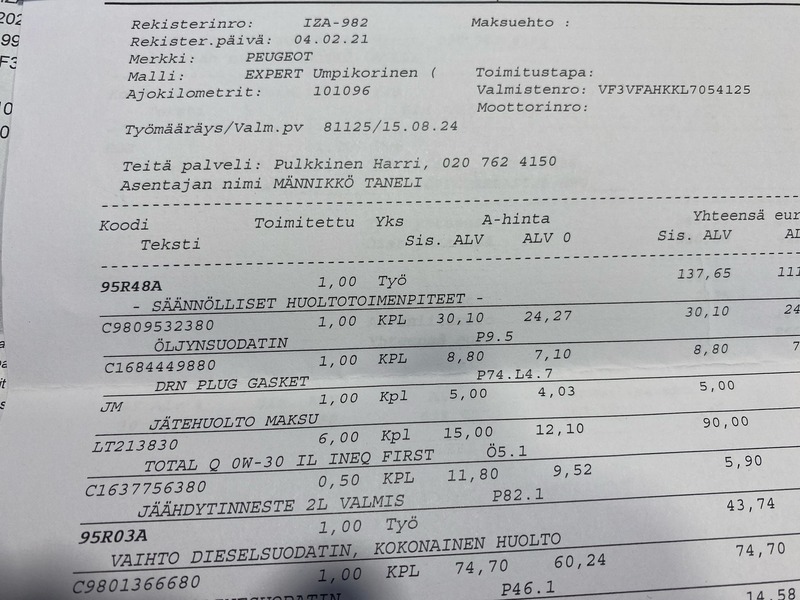 Peugeot Expert vaihtoauto