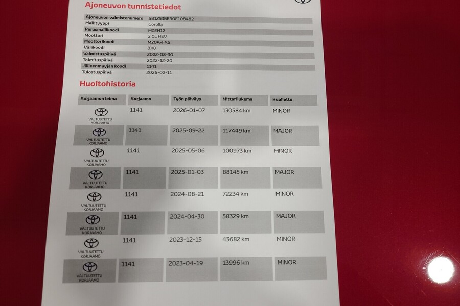 Toyota Corolla vaihtoauto