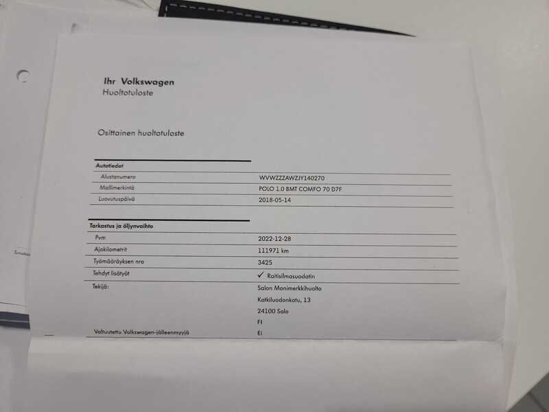 Volkswagen Polo vaihtoauto