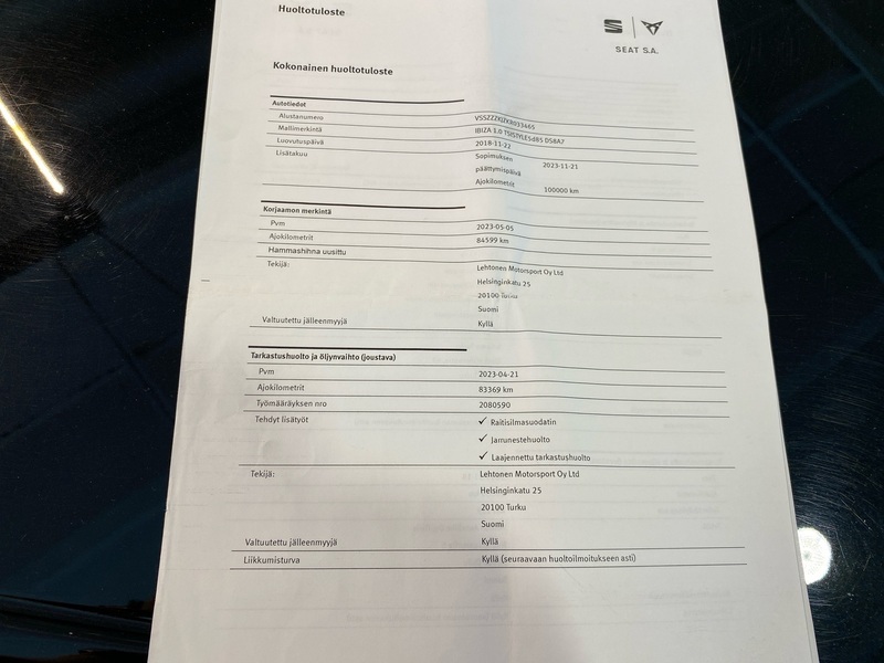 SEAT Ibiza vaihtoauto